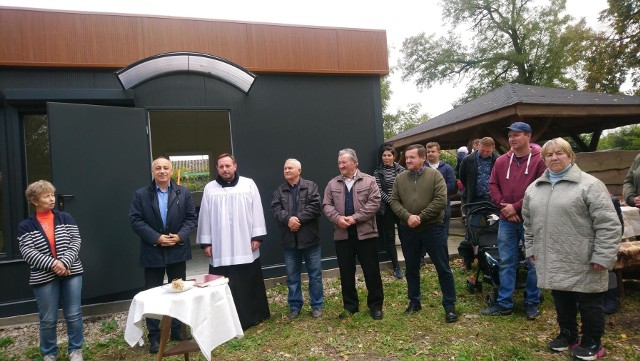 Oficjalne otwarcie i poświecenie nowej świetlicy w Zalesiu, w gminie Nowe Miasto nad Pilicą.