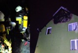 Pożar w Warszkowie, płonął dom. W akcji gaśniczej brało udział 8 zastępów strażackich. 30.12.2021