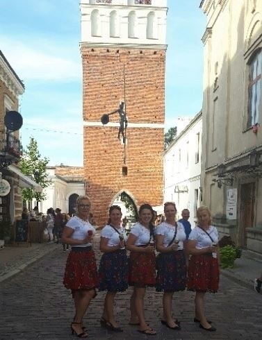 Pani Kasia z koleżankami z KGW Wygoda w Sandomierzu.