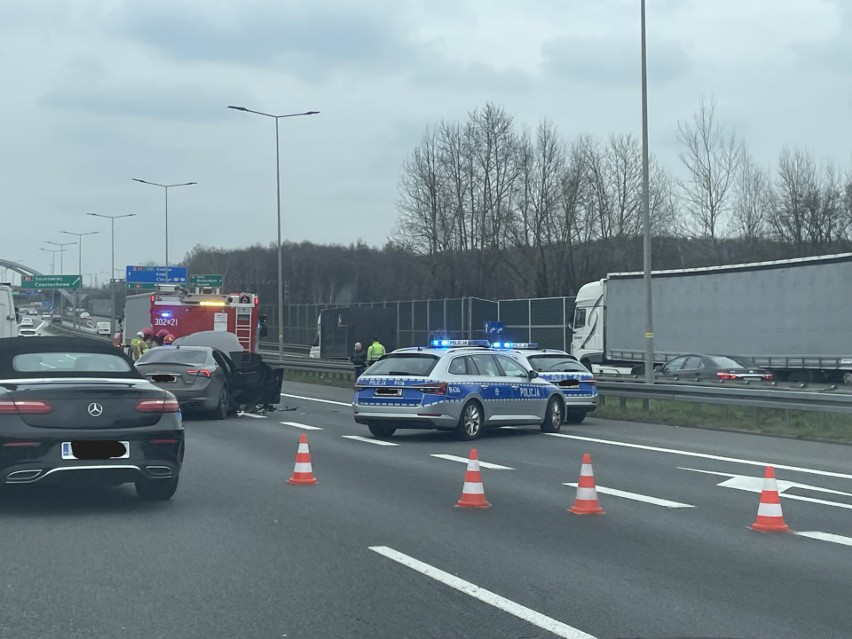 Wypadek na A4 w Katowicach! Utworzył się spory korek