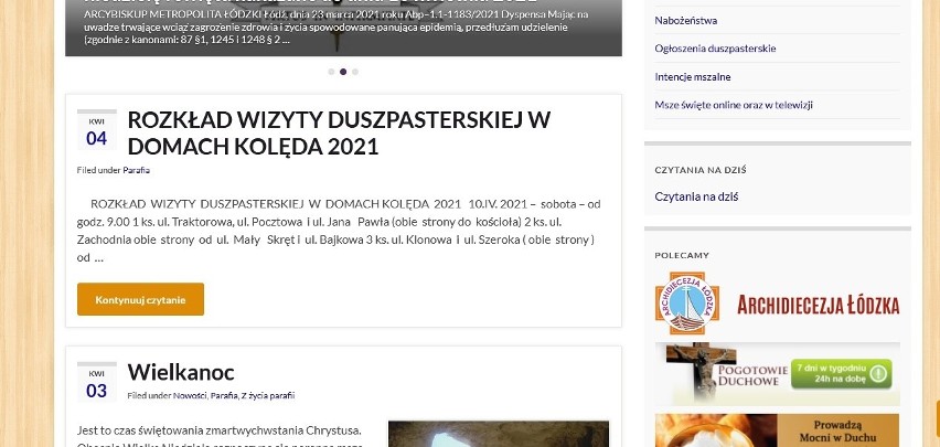 Proboszcz parafii w Ksawerowie od 10 kwietnia chciał ruszyć...