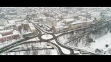 Zima przyszła do Białegostoku. Wideo z drona autorstwa Fly Away. Zobacz, jak wygląda zimowy Białystok z lotu ptaka