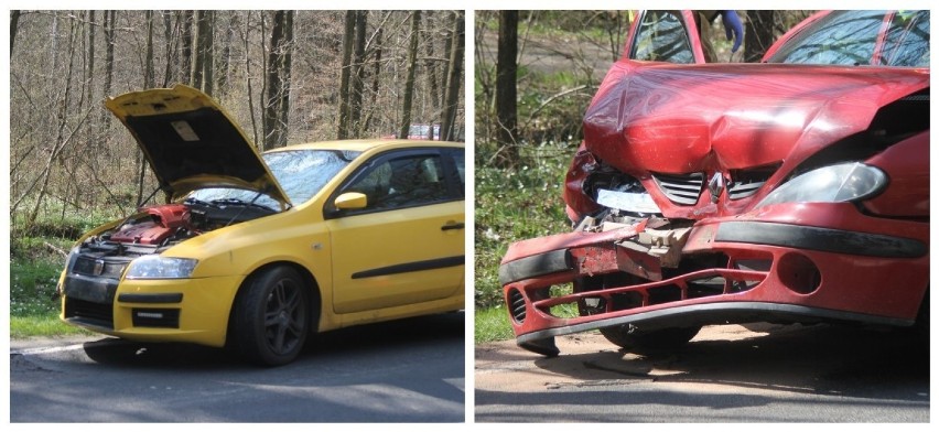 Wypadek trzech samochodów na drodze Krotoszyn-Sulmierzyce