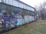 Graffiti na szczecińskim torze kolarskim. Szary obiekt z odrobiną kolorów [ZDJĘCIA]