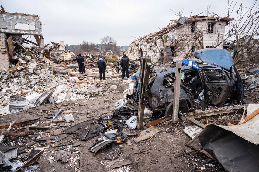 Tak wyglądają Żytomierz i Charków na Ukrainie po rosyjskim ostrzale [ZDJĘCIA Z WOJNY]