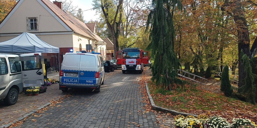 Groźne zdarzenie na Starym Cmentarzu w Słupsku