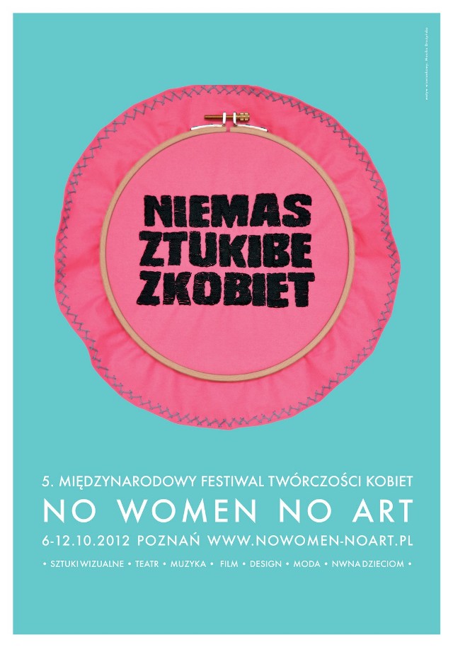 Plakat ubiegłorocznej edycji festiwalu No Woman No Art