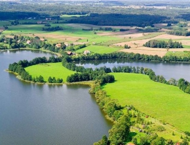 Jedno z jezior w gminie Ełk