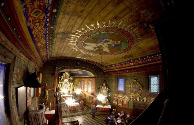 Włodzimierz Tetmajer stworzył zjawiskowe polichromie w kościele św. Sebastiana w Wieliczce