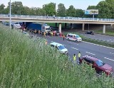 Śmiertelny wypadek na A4 w Katowicach. Droga jest całkowicie zablokowana, występują duże utrudnienia w ruchu