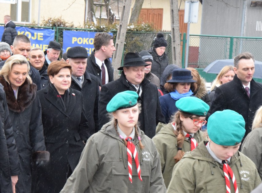 Premier Beata Szydło i Anna Maria Anders w Augustowie