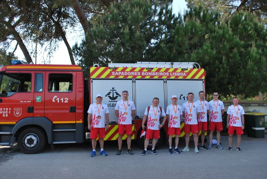 Podkarpaccy strażacy zdobywają medale na zawodach The World Firefighters Games 2022 w Lizbonie