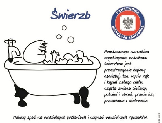 Państwowa Inspekcja Sanitarna przypomina o podstawowych zasadach higieny, najlepszej metody na uniknięcie świerzbu.