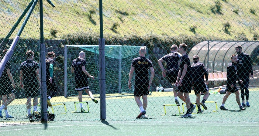 Trening juniorów GKS Katowice na boisku Rapidu...