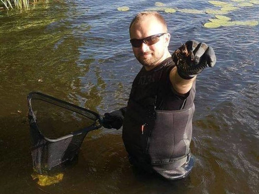 Rafał Maciaszek z Katedry Genetyki i Ochrony Zwierząt...