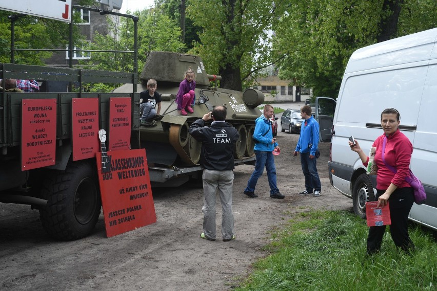 Pojazdy militarne przejechały przez Sosnowiec