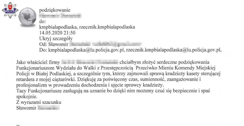 Komendant Miejskiej Policji w Białej Podlaskiej, insp....