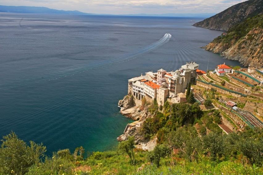 Halkidiki, Agio Oros - Griroriou Monastery, źródło:...