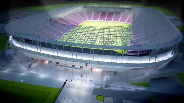 Stadion w Szczecinie, przebudowa ma rozpocząć się na przełomie 2017 i 2018 roku. Wizualizacja