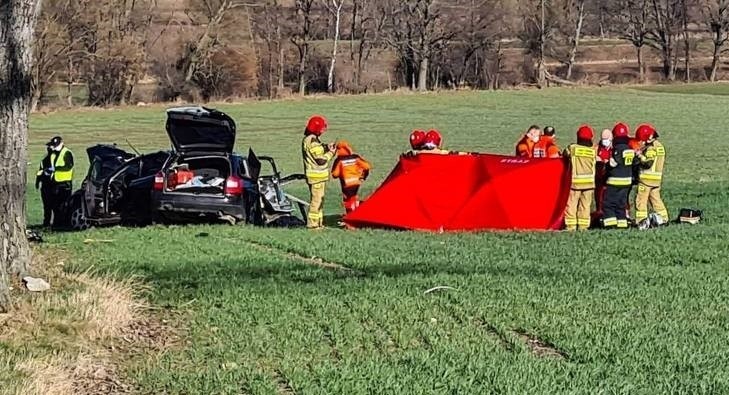 Wypadek na drodze wojewódzkiej nr 363 koło miejscowości...