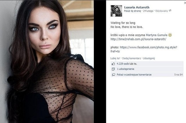 Luxuria Astaroth (fot. screen z Facebook.com)