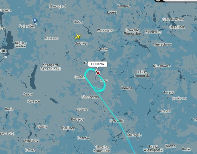 Opóźniony lot z Grecji. Zrzut ekranu z radaru lotniczego: www.flightradar24.com