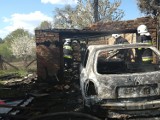 W Gonnem Małym spłonął samochód (zdjęcia)