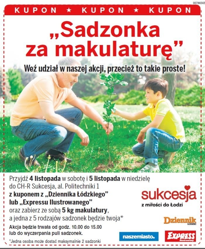 Rozdajemy sadzonki za makulaturę