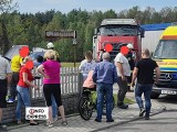 Wypadek w Lisowie. Zderzenie TIRa z innymi pojazdami na DK 46