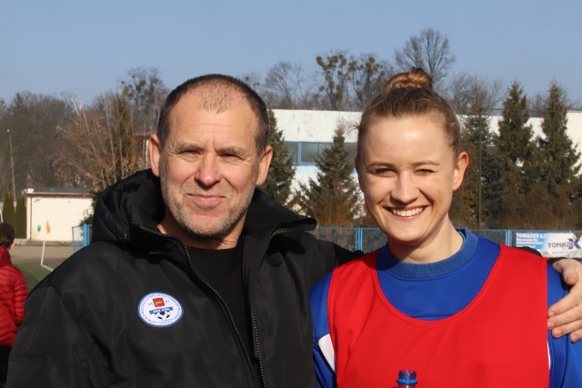 Trener Marek Chojnacki i Nikola Karczewska