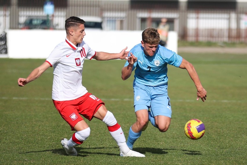 Mecz drużyn U-19 Polska - Izrael na stadionie Garbarni...