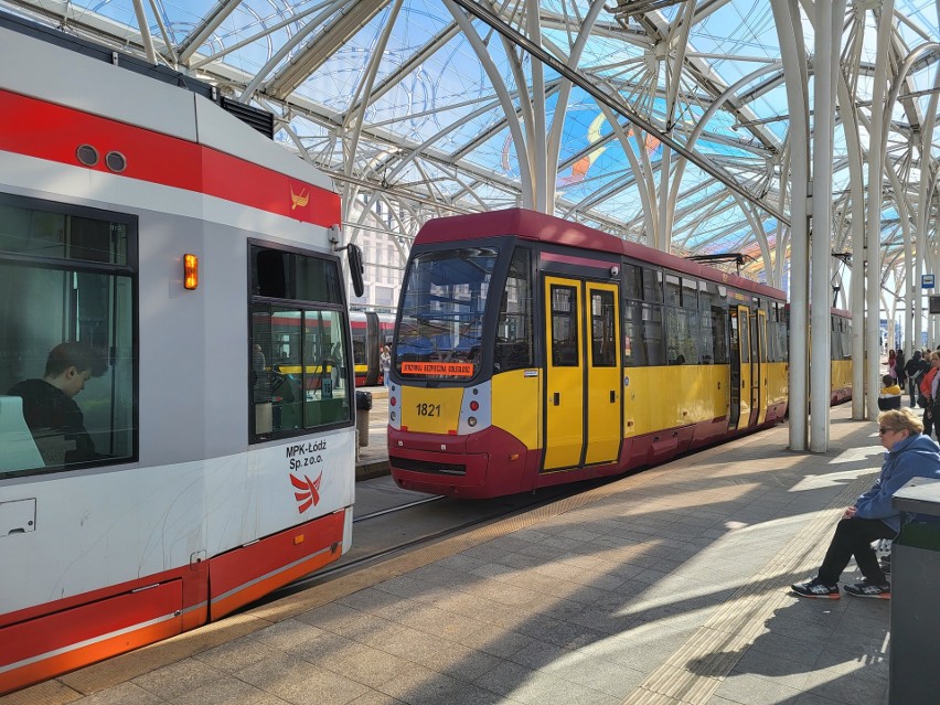 Awaria tramwaju na przystanku Piotrkowska Centrum w...