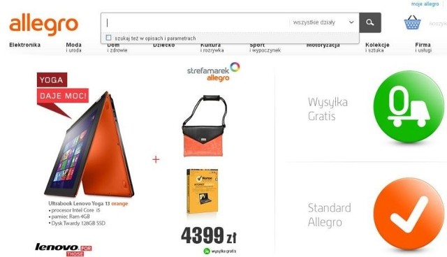 Wielu Polaków robiąc zakupy w internecie korzysta z Allegro.