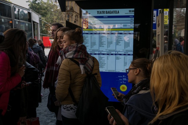 Wiata przystankowa pod Teatrem Bagatela