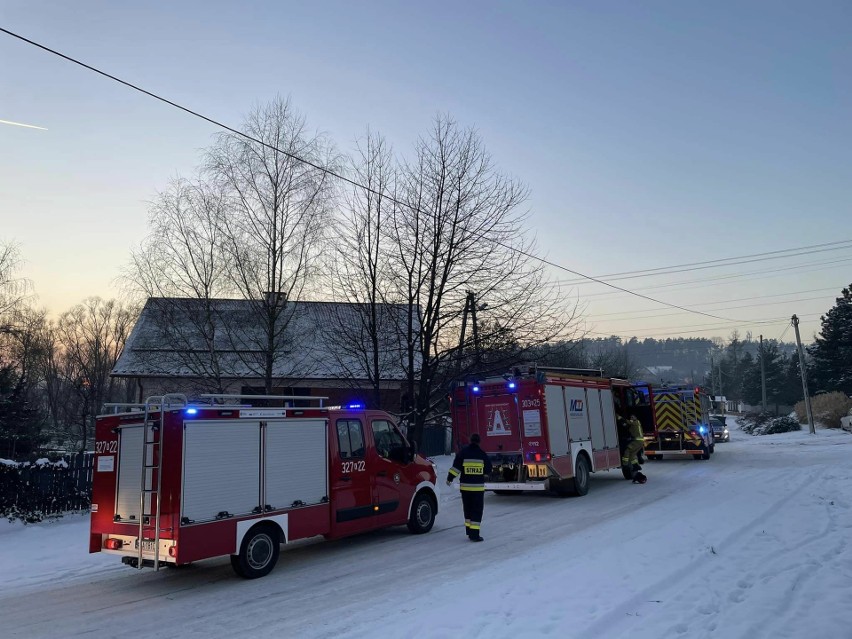 Pożar w Kryspinowie w gminie Liszki. Zapaliła się kuchnia