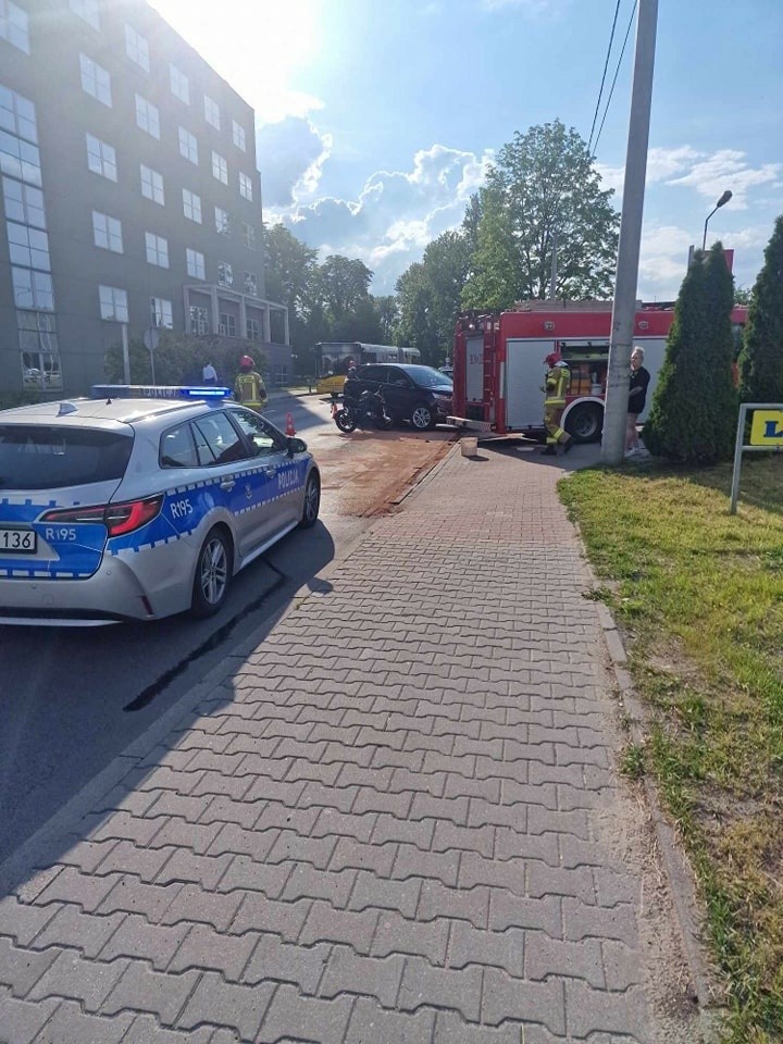 Wypadek na ulicy Słonecznej w Katowicach. Motocyklista...