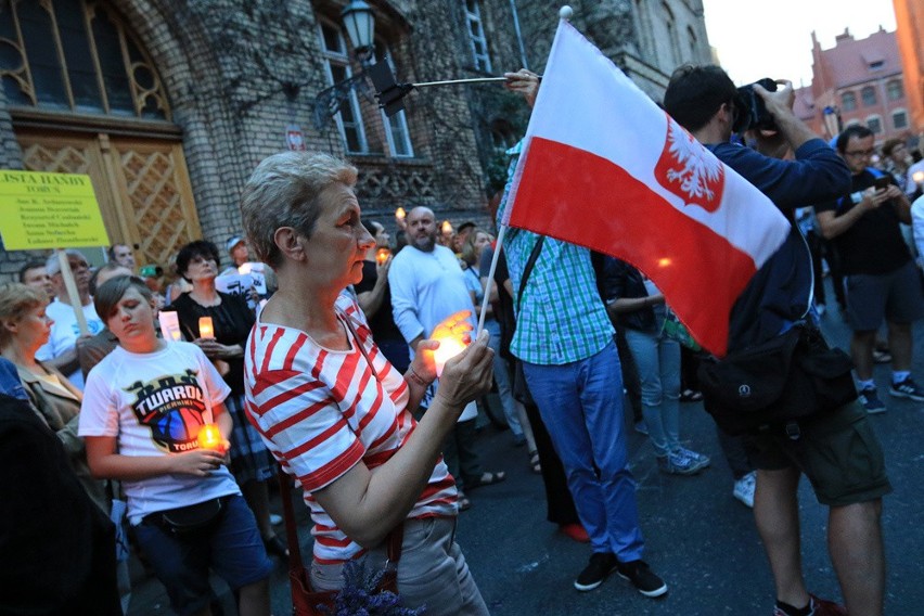 W Toruniu odbyła się dziś (22.07) kolejna manifestacja...