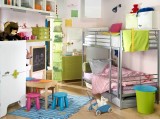 Aranżacja pokoju - łóżko piętrowe dla dwójki dzieci