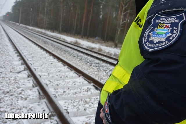 Do zdarzenia doszło w czwartek (3 stycznia) przed godziną 19.00 na torowisku między Szklarką Radnicką a Bytnicą.Przed godziną 19.00 dyżurny krośnieńskiej komendy otrzymał telefon od komendanta zmiany Komendy Regionalnej Straży Ochrony Kolei z Zielonej Góry o mężczyźnie idącym torowiskiem w kierunku miejscowości Szklarka Radnicka. Mężczyzna miał być widoczny przez maszynistę pociągu towarowego, który jechał po przeciwnym torze. Informacja przekazana została policjantom ruchu drogowego krośnieńskiej, natychmiast udali się w kierunku wskazanej miejscowości, skąd rozpoczęli poszukiwania. - Funkcjonariusze kierując się drogami gruntowymi, z uwagi na brak możliwości przejazdu pozostawili radiowóz w terenie leśnym, a następnie udali się pieszo wzdłuż torów w kierunku miejscowości Bytnica. W pewnym momencie oświetlając torowisko latarkami zauważyli postać idącą środkiem torów. Z uwagi, iż od strony Szklarki Radnickiej widoczne było światło pociągu, a także słychać było sygnał dźwiękowy dawany przez maszynistę, policjanci podbiegli do mężczyzny i ściągnęli z torów, gdyż jak się okazało nie był w stanie podnieść nogi i przełożyć jej przez szynę - informuje asp. szt. Justyna Kulka, rzeczniczka Komendy Powiatowej Policji w Krośnie Odrzańskim.72-latek pomimo panującego zimna na dworze, ubrany był tylko we flanelową koszulę i spodnie dresowe. Miał też problemy z pamięcią. Nie wiedział dokładnie co się stało i skąd się tam wziął. Jak się okazało szedł on z miejscowości Budachów, oddalonej około 13 km od miejsca w którym został znaleziony. Po chwili tym samym torem, którym szedł mężczyzn, przejechał widziany wcześniej pociąg. Mężczyzna cały i zdrowy wrócił do domu.Zobacz też: Policjanci uratowali mężczyznę leżącego na torach