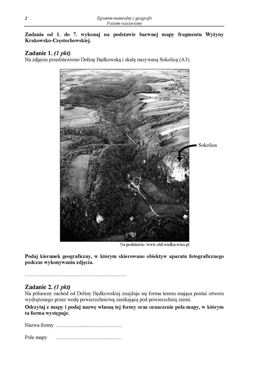 Matura 2014 GEOGRAFIA ARKUSZE CKE, PYTANIA, ODPOWIEDZI