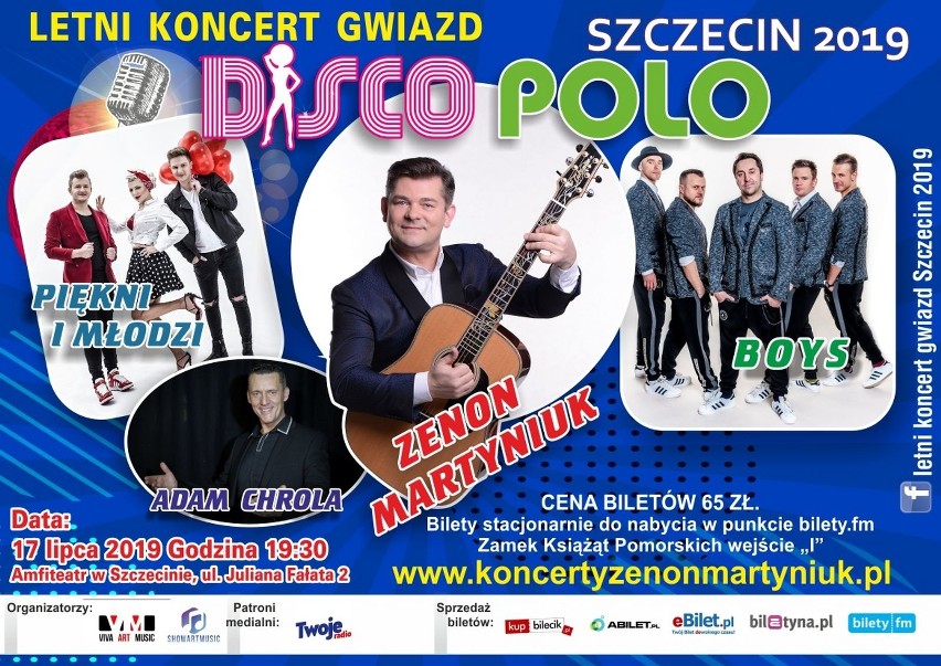 Letni Koncert Gwiazd DISCO POLO w Szczecinie - 17.07.2019. Zobacz, kto wystąpi