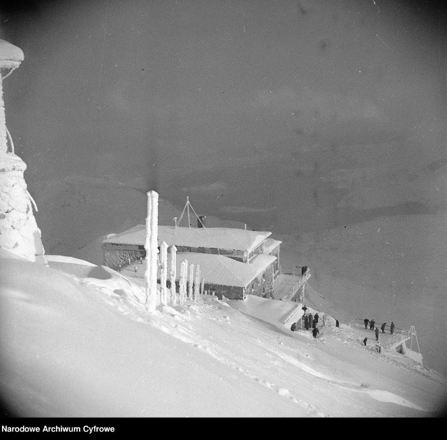 Sroga zima na Kasprowym Wierchu - rok 1959