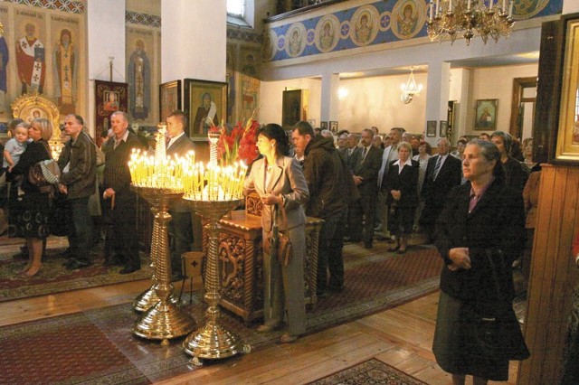 Parafianie podczas wczorajszej mszy