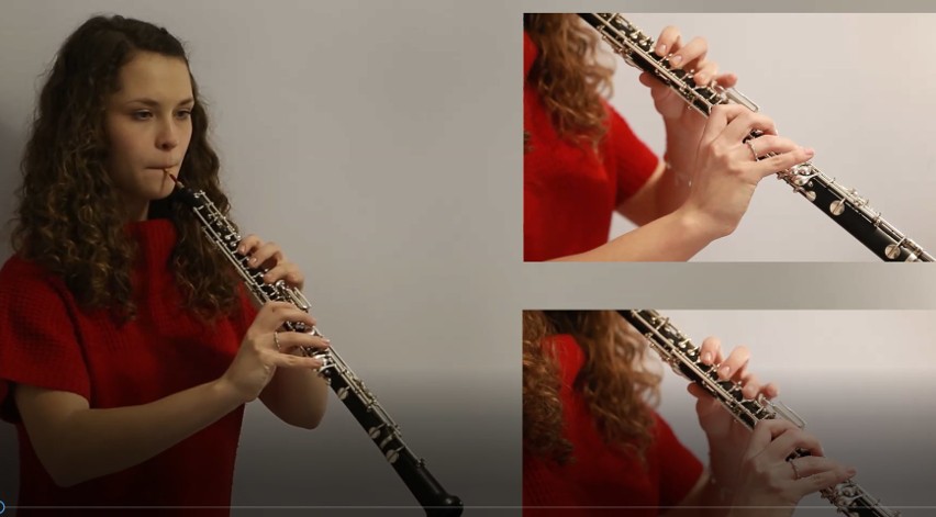 Emilia Balinowska gra na oboju kolędę „Mędrcy świata”