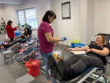 7. Akcja Honorowego Krwiodawstwa w Klubie Senior+ w Skalbmierzu. Udało się pozyskać prawie 10 litrów krwi