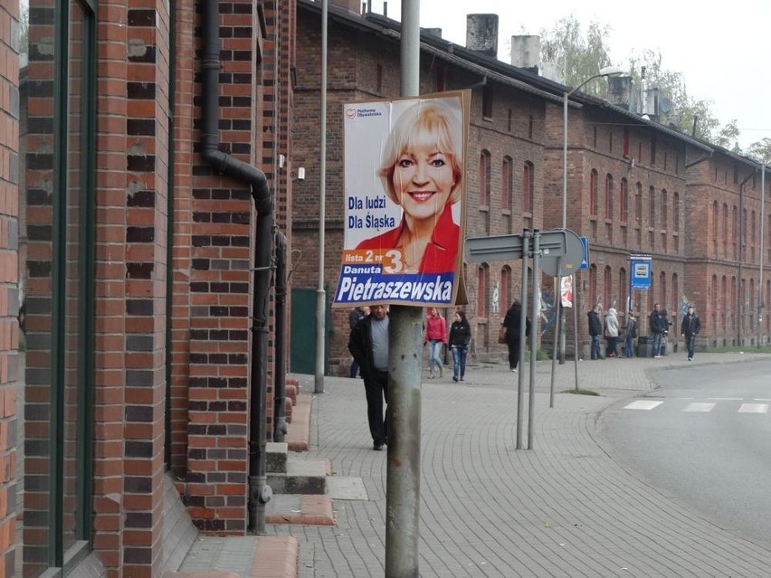 Plakaty wyborcze w Rudzie Śląskiej