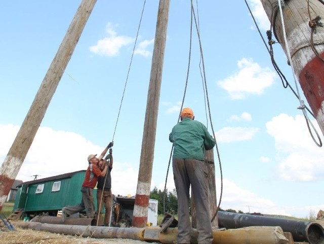 Latem 2014 roku mieszkańcy gminy Górno i Bieliny będą korzystać z nowej  studni głębinowej.