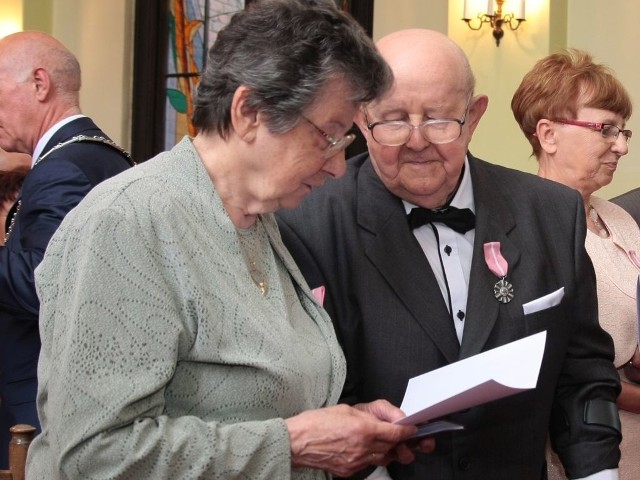 Irena i Leszek Piórkowscy z Grudziądza  związek małżeński zawarli 60 lat temu