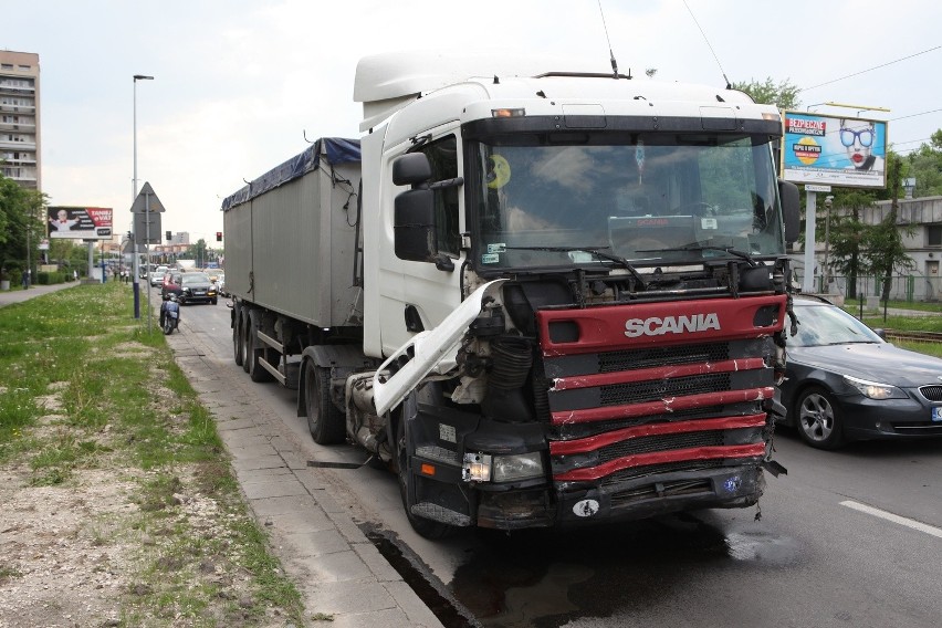 Wypadek na Ruczaju w Krakowie.