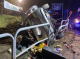 Tragiczny wypadek w Bielsku-Białej. Zginął strażak OSP. Pasażerowie byli zakażeni koronawirusem i pijani 